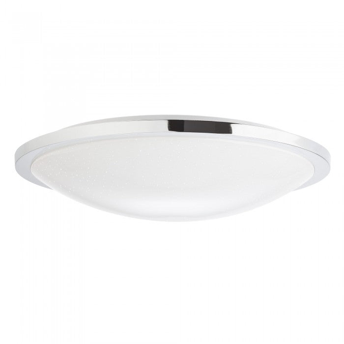 Plafoniera Fizz, crom, LED, 35W, 2400 lumeni, alb neutru 4000K, IP44, D.41 cm, Smarter 01-2724