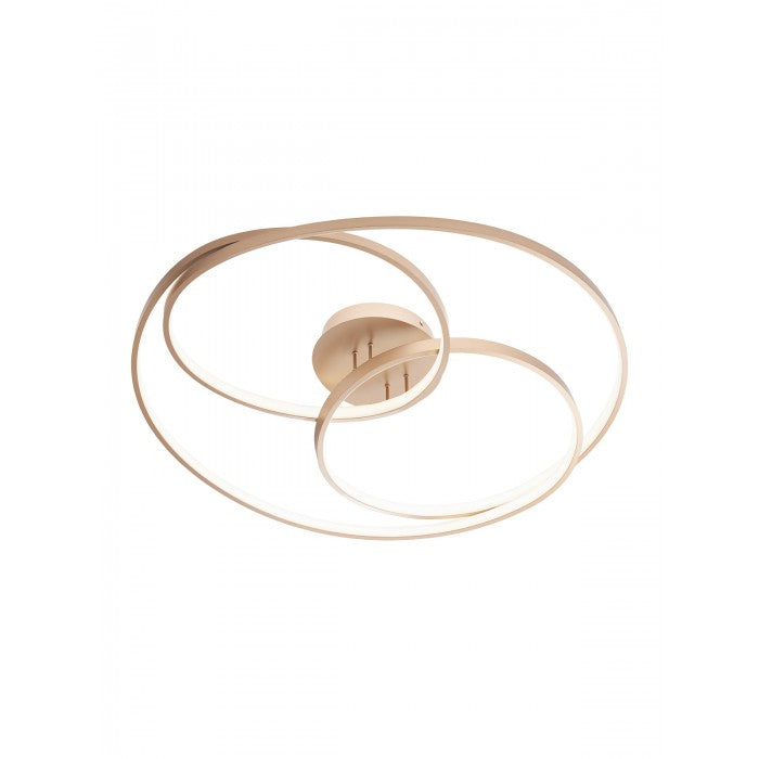 Plafoniera LED Centrix, bronz mat, 92W, 4918lm, 3000K, D.80 cm, IP20, Smarter, 01-2973