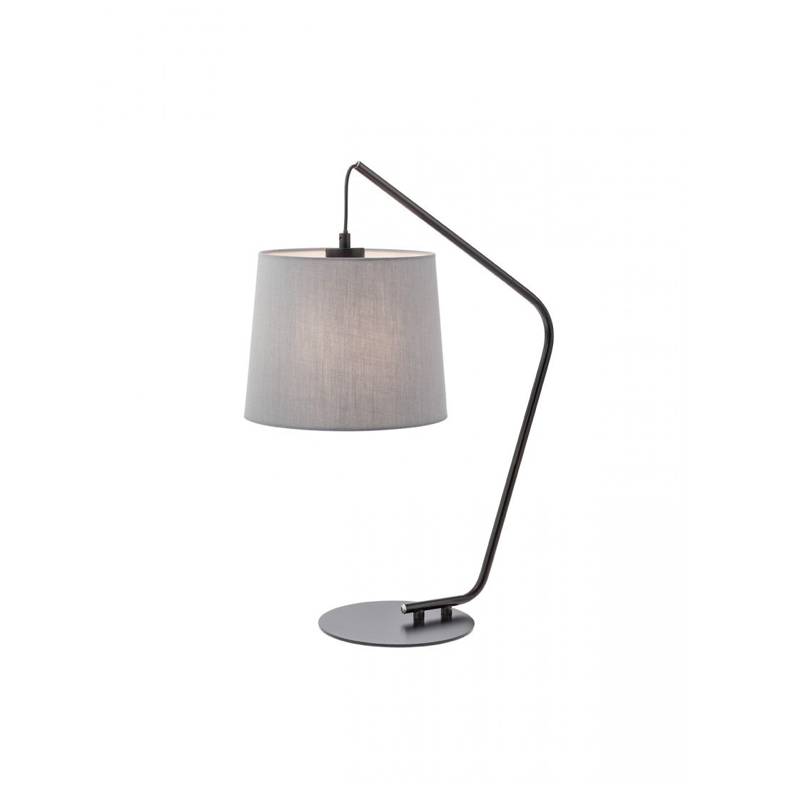 Veioza Kermit, negru mat, textil, 1XE27, H.55 cm,Smarter 01-3076