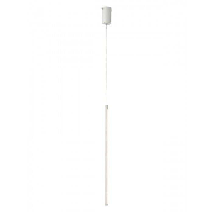 Lustra suspendata Taboo, alb mat, LED, 9W, 658 lumeni, alb cald 3000K, L.60 cm, Smarter 01-3114