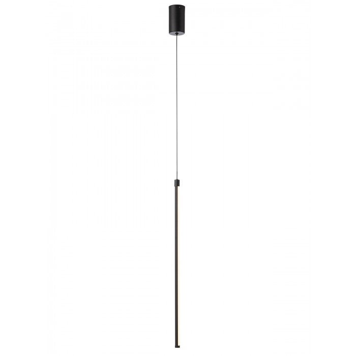 Lustra suspendata Taboo, negru mat, LED, 9W, 658 lumeni, alb cald 3000K, L.60 cm, Smarter 01-3116