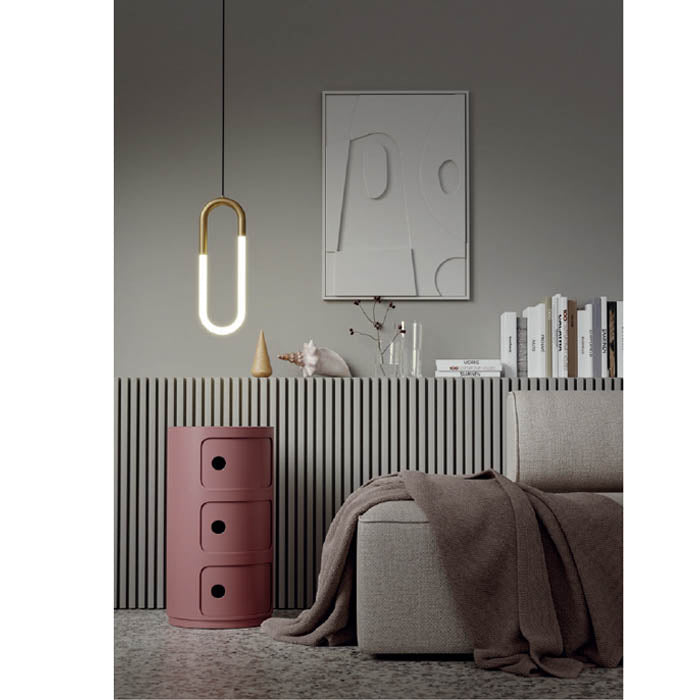 Lustra suspendata Latium,alama, LED, 9W, 1300 lumeni, alb cald 3000K,Smarter 01-3183