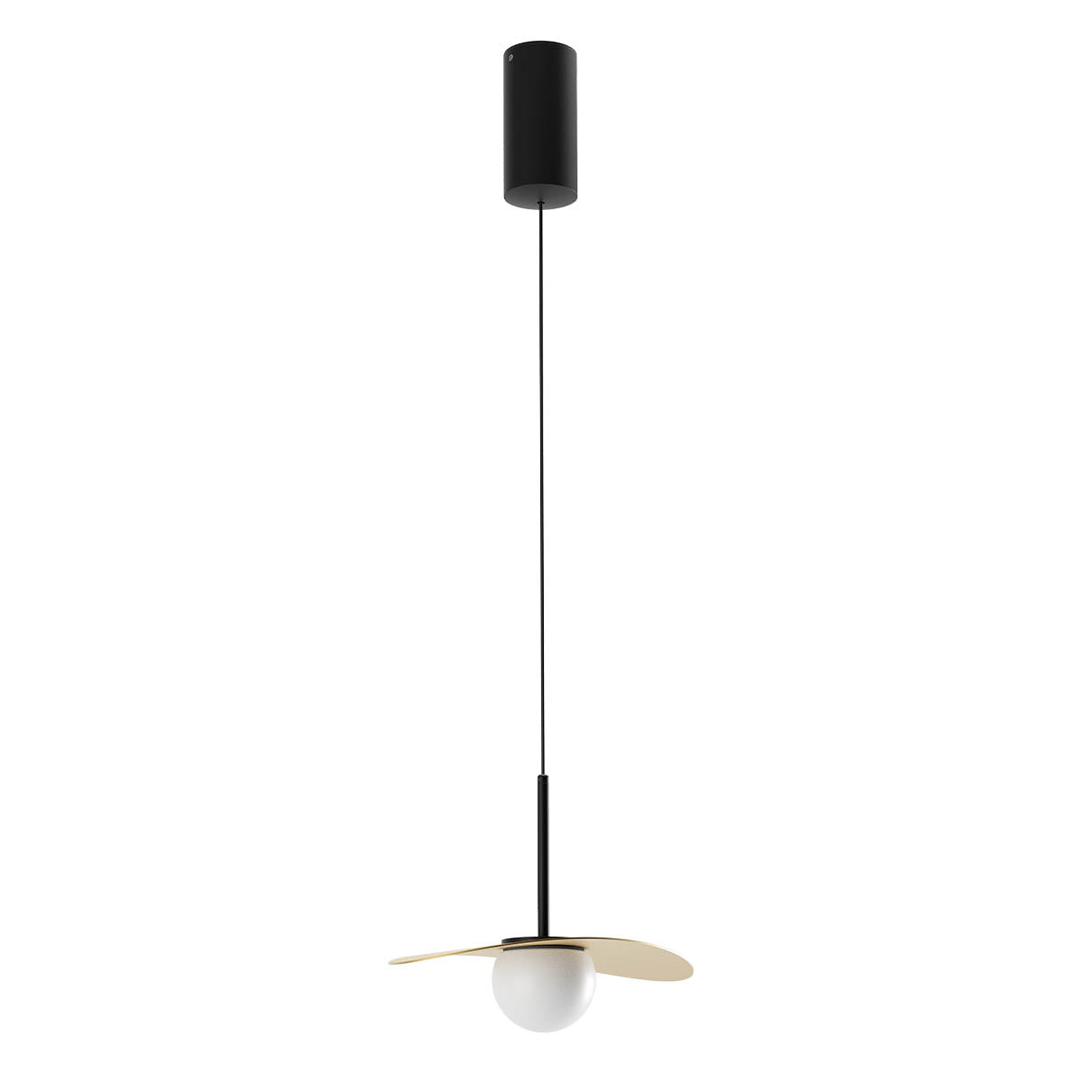 Lustra suspendata LED Cody, negru/auriu, 11W, 655lm, 3000K, IP20, Redo, 01-3308