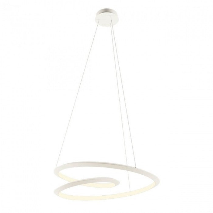 Lustra LED suspendata Storm, alb mat, 60W, 4544lm, 3000K, 4000K, 6000K, D.80cm, IP20, Smarter, 01-3376