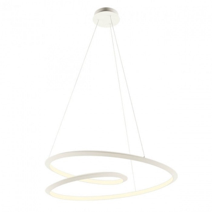 Lustra LED suspendata Storm, alb mat, 72W, 5715lm, 3000K, 4000K, 6000K, D.100cm, IP20, Smarter, 01-3379