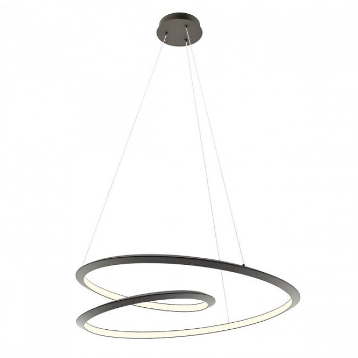 Lustra LED suspendata Storm, negru mat, 72W, 5715lm, 3000K, 4000K, 6000K, D.100cm, IP20, Smarter, 01-3381