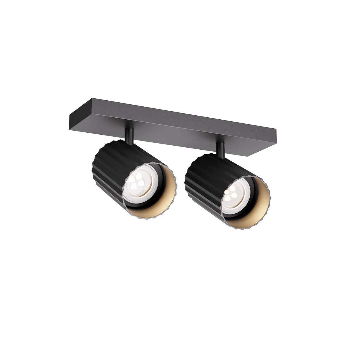 Plafoniera Delphi, negru, 2xGU10, L.26cm, IP20, Redo, 01-3403