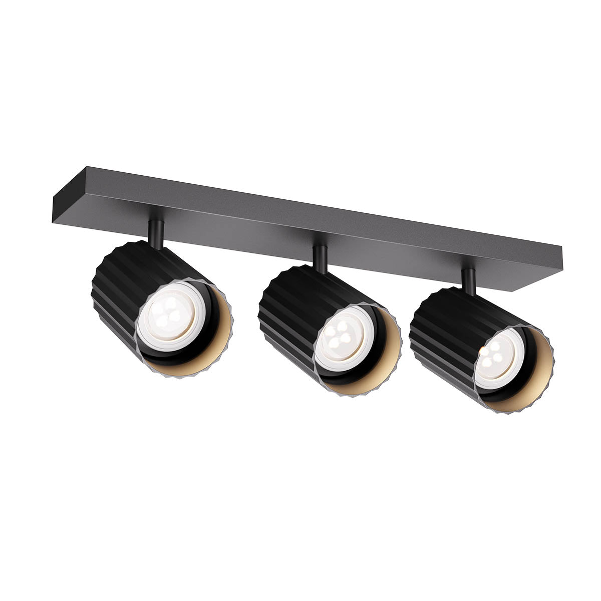 Plafoniera Delphi, negru, 3xGU10, L.39cm, IP20, Redo, 01-3406