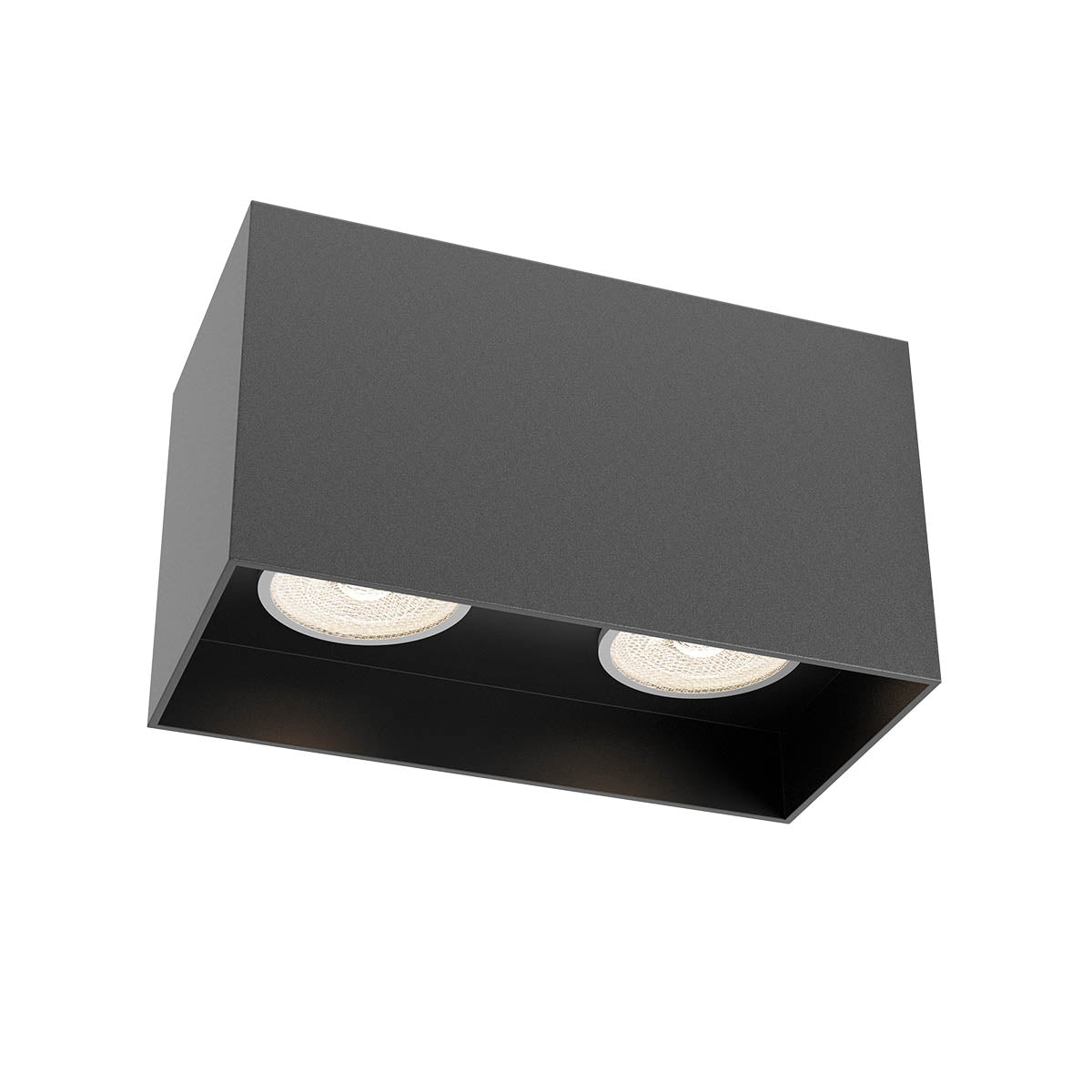 Plafoniera Corinth, negru, 2xGU10, L.16cm, IP20, Redo, 01-3436