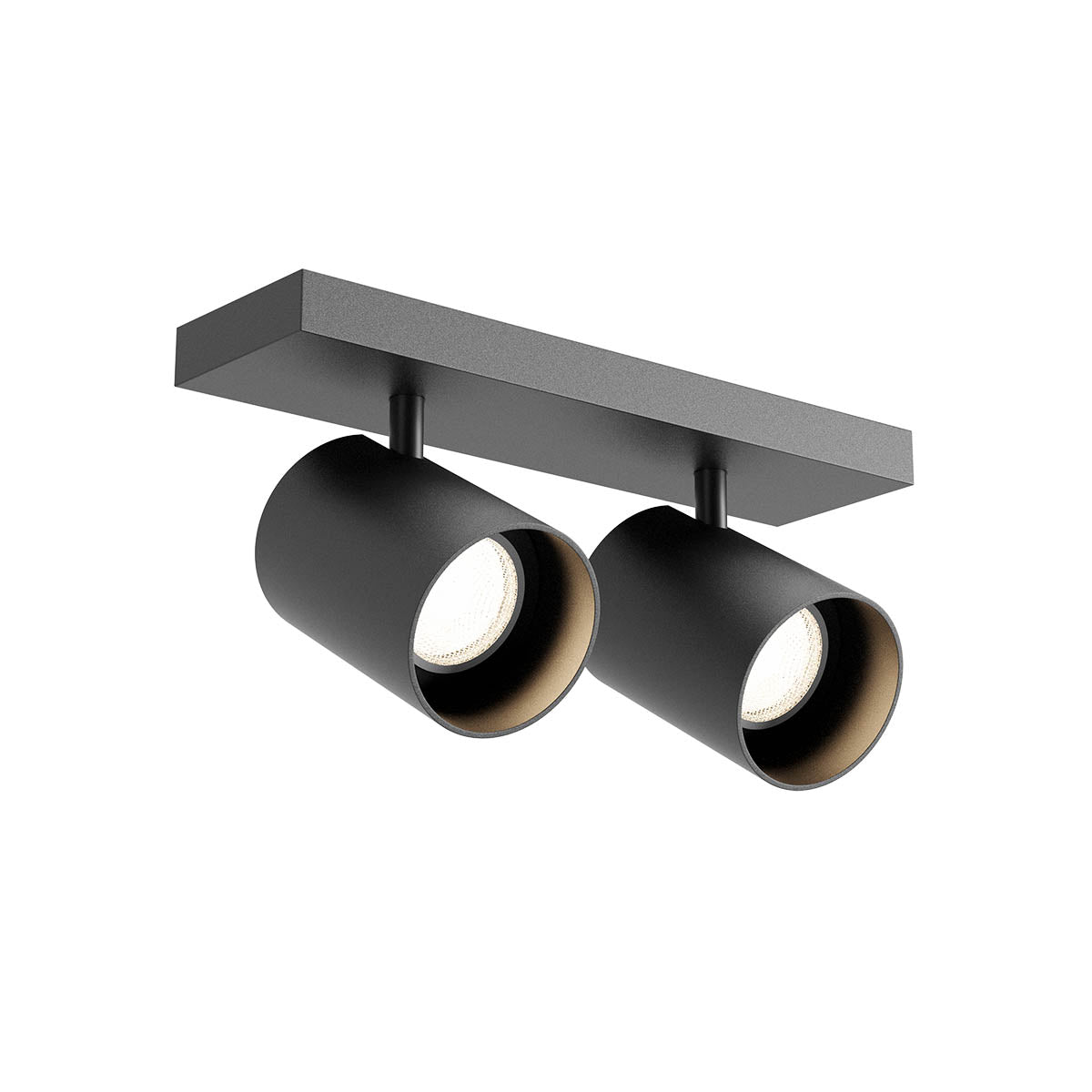 Plafoniera Corinth, negru, 2xGU10, L.26cm, IP20, Redo, 01-3442