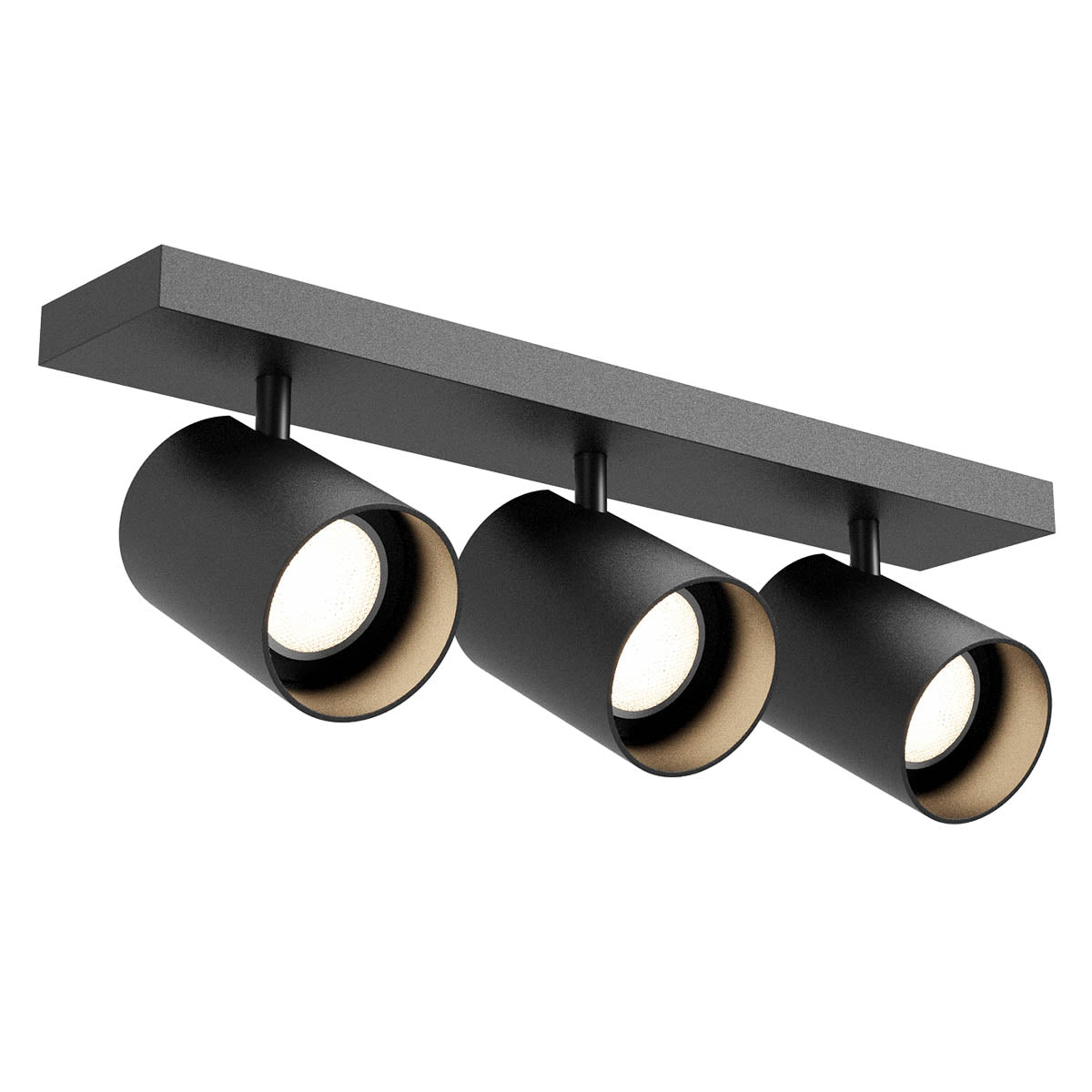 Plafoniera Corinth, negru, 3xGU10, L.39cm, IP20, Redo, 01-3445