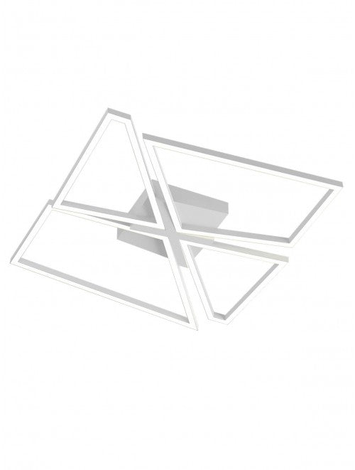 Plafoniera LED Slash, alb mat, 50W, 3520lm, 3000K/4000K/6000k, L.75cm, IP20, Smarter, 01-3540