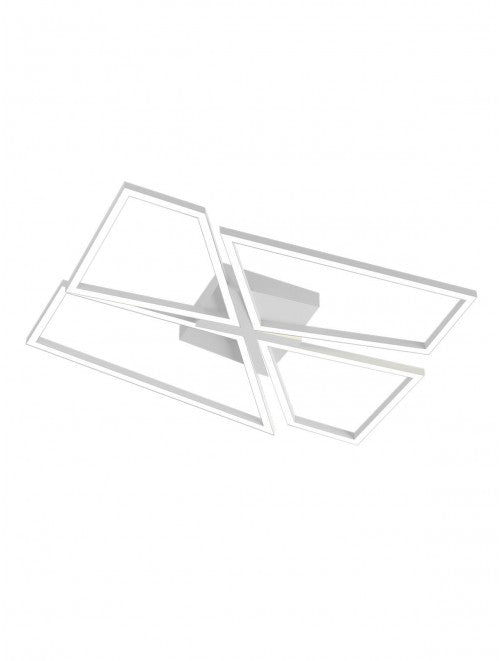 Plafoniera LED Slash, alb mat, 80W, 5335lm, 3000K/4000K/6000k, L.90cm, IP20, Smarter, 01-3543