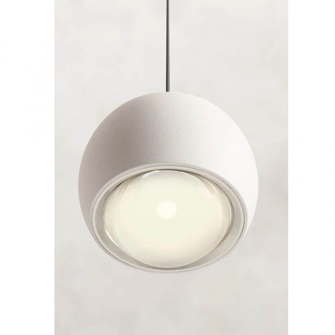 Lustra suspendata LED Aves, alb mat, 12W, 720lm, 3000K, H.200cm, IP20, Smarter, 01-3546