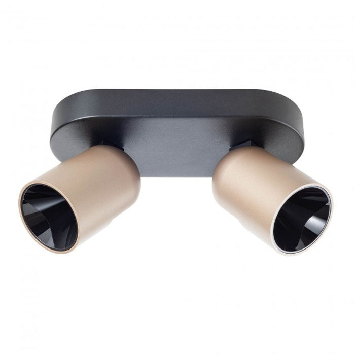 Plafoniera LED Kobe, negru/silver coffee, 16W, 1103lm, 3000K, L.20cm, IP20, Redo, 01-3670