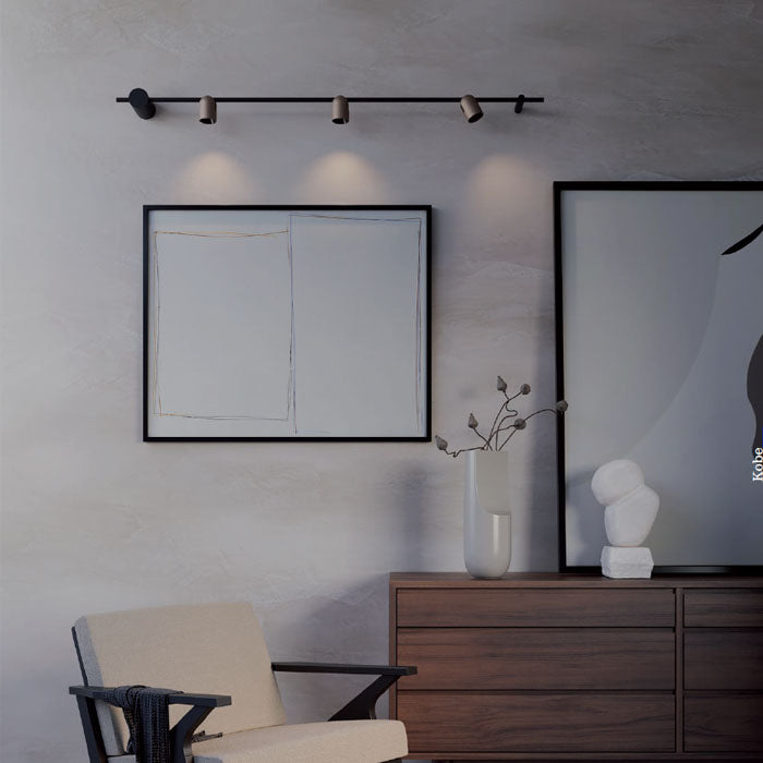 Plafoniera LED Kobe, negru/silver coffee, 20W, 1821lm, 2700K, L.150cm, IP20, Redo, 01-4213