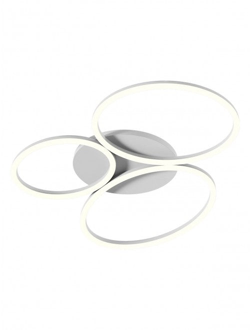 Plafoniera LED Ritmo, alb, 40W, 2463lm, 3000K/4000K, L.63cm, IP20, Smarter, 01-3765