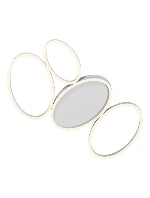 Plafoniera LED Ritmo, alb, 60W, 3131lm, 3000K/4000K, H.62cm, IP20, Smarter, 01-3771