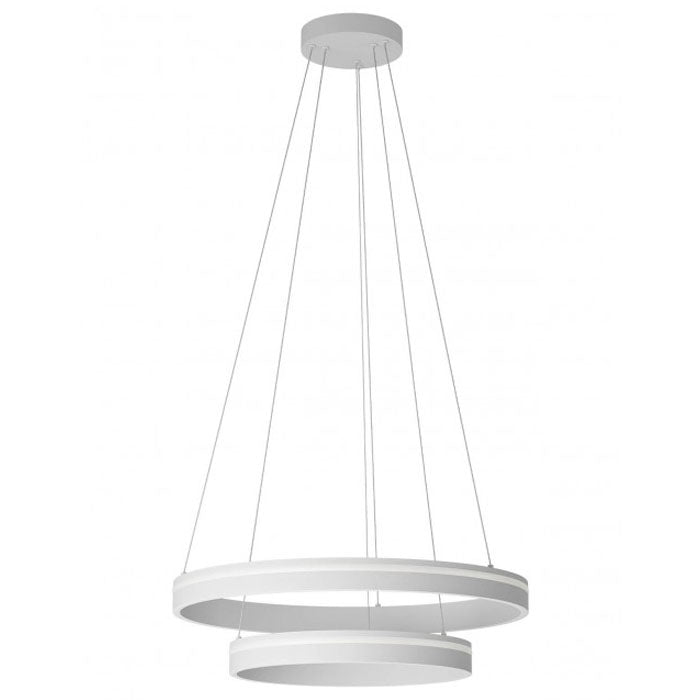 Lustra Valdis, alb mat, LED CCT, 55W, 2710 lumeni, 3000K/4000K, D.59 cm, Smarter 01-3777