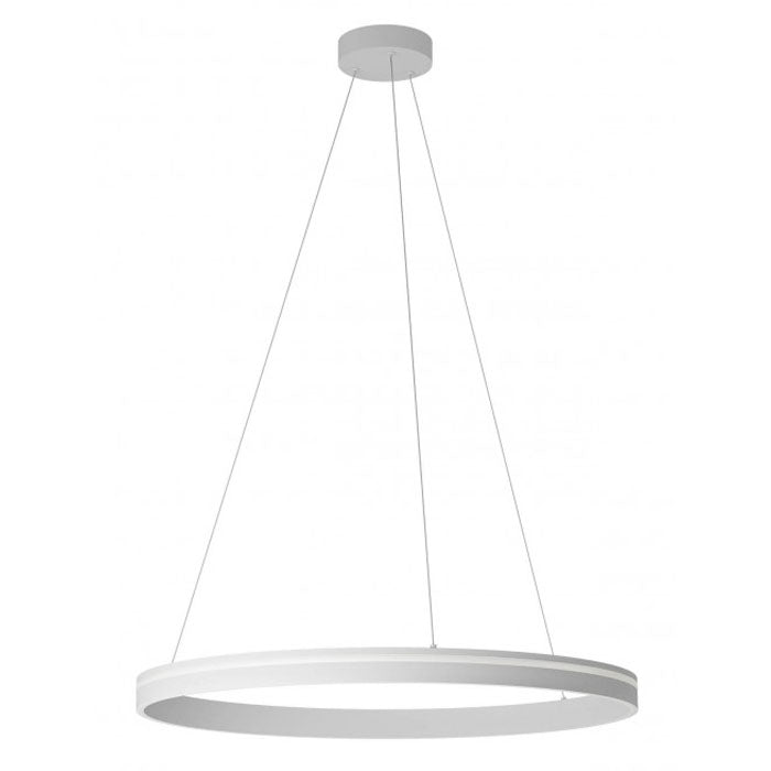 Lustra Valdis, alb mat, LED CCT, 57W, 3107 lumeni, 3000K/4000K, D.79 cm, Smarter 01-3780