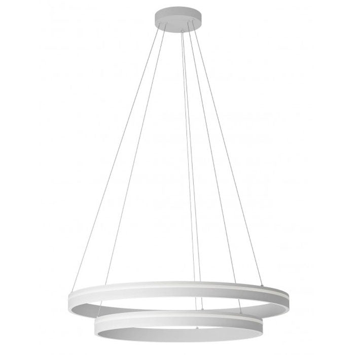 Lustra Valdis,alb mat, LED CCT, 76W, 3710 lumeni, 3000K/4000K, D.79 cm, Smarter 01-3783