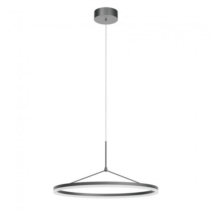 Lustra suspendata LED Orbit, negru mat, 39W, 3514lm, 3000K, D.60 cm, IP20, Redo, 01-3838