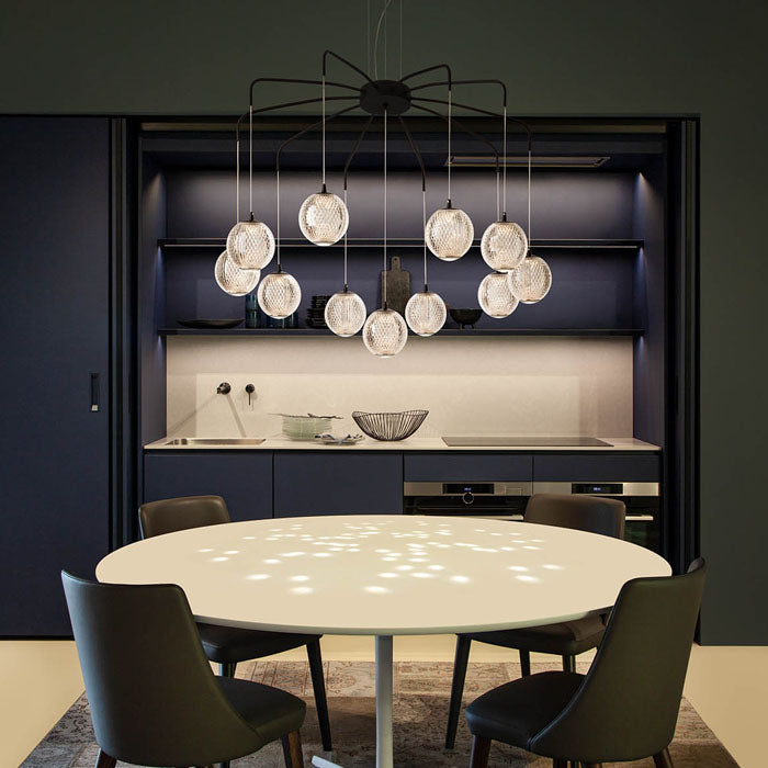 Lustra Gianet, negru mat, LED, 42W, 3663 lumeni, alb cald 3000K, L.80 cm, Smarter 01-4042