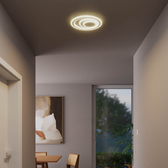 Plafoniera LED Oma, alb, 40W, 2210lm, 4000K, D.38 cm, IP20, Smarter, 01-4043