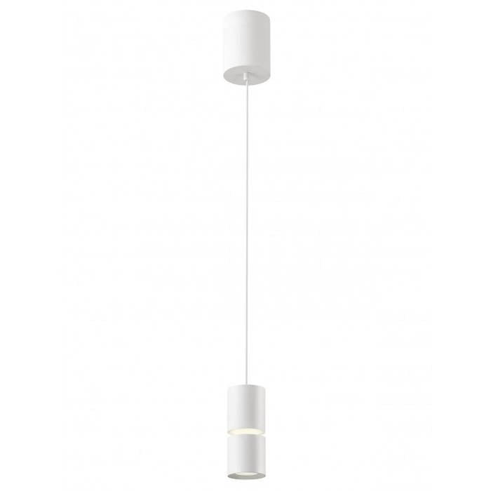 Lustra suspendata Naku, alb mat, LED, 12W, 680 lumeni, alb cald 3000K, D.7 cm, Smarter 01-4060