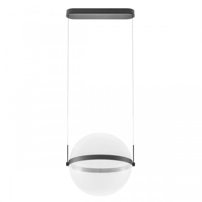 Lustra suspendata LED Atlas, negru, 34W, 1998lm, 2700K, D.40cm, IP20, Redo, 01-4373