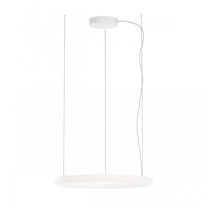 Lustra LED Halley, alb, 40W, 3871lm, 2700K, 3000K, 4000K, D.63cm, IP40, Redo, 01-4456