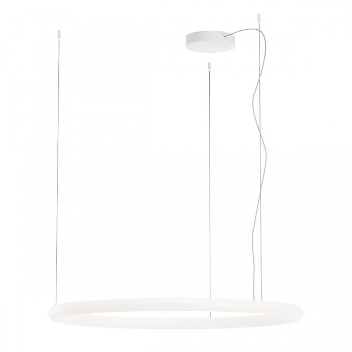 Lustra LED Halley, alb, 50W, 4912lm, 2700K, 3000K, 4000K, D.93cm, IP40, Redo, 01-4457