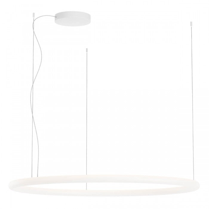 Lustra LED Halley, alb, 60W, 5860lm, 2700K, 3000K, 4000K, D.123cm, IP40, Redo, 01-4458