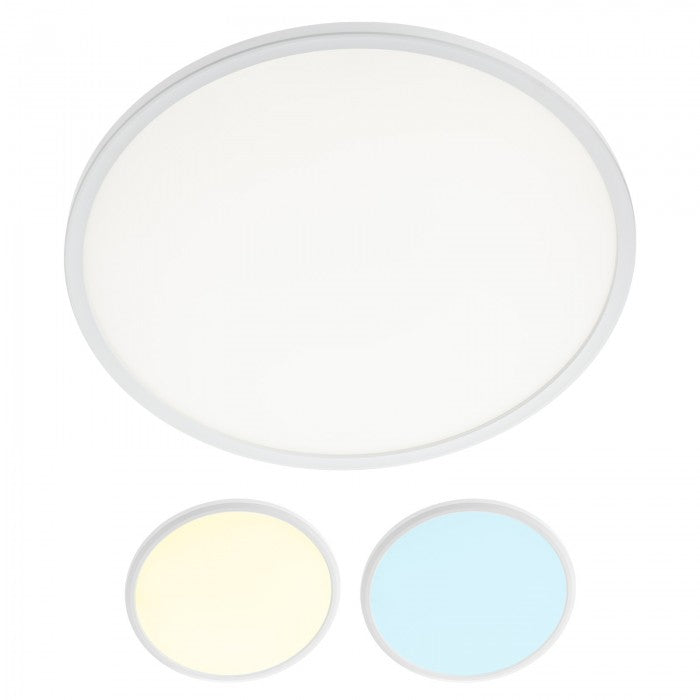 Plafoniera MEMO, alb mat, LED CCT, 24W, 2700 lumeni, 3000K-4000K-6500K, D. 30 cm, IP54,Smarter 05-934