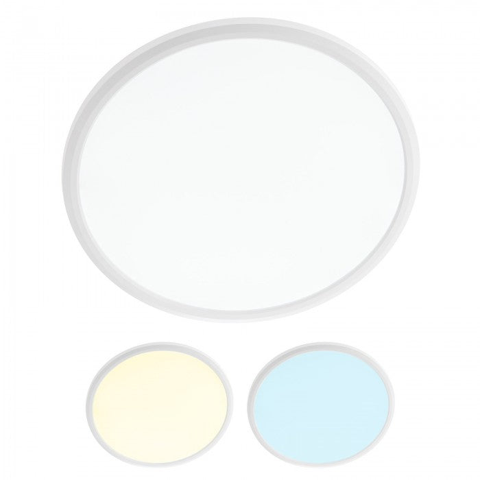 Plafoniera LED Memo, alb, 24W, 2300lm, 3000K/4000K/6500K, D.42cm, IP20, Smarter, 05-1006