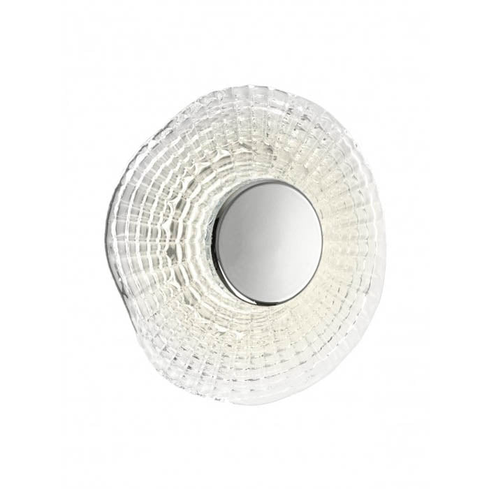Aplica  Reef, crom, LED, 6W, 420 lumeni, alb cald 3000K, D.20cm, Smarter 05-968