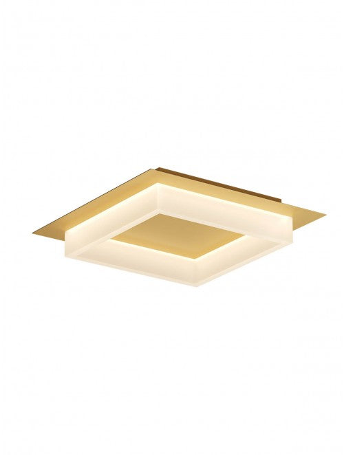Plafoniera LED Perimetro, auriu, 28W, 1655lm, 3000K/4000K/6500K, L.35cm, IP20, Smarter, 05-972