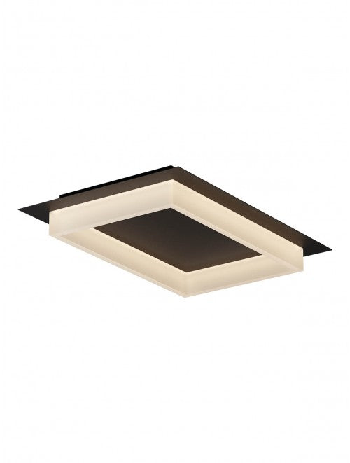 Plafoniera LED Perimetro, negru, 36W, 2155lm, 3000K/4000K/6500K, L.50cm, IP20, Smarter, 05-976