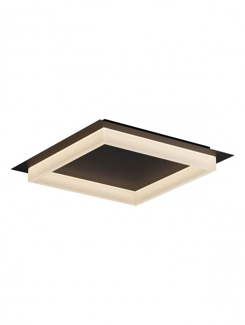 Plafoniera LED Perimetro, negru, 40W, 2650lm, 3000K/4000K/6500K, L.50cm, IP20, Smarter, 05-979