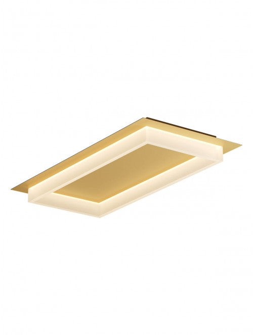 Plafoniera LED Perimetro, auriu, 40W, 2160lm, 3000K/4000K/6500K, L.70cm, IP20, Smarter, 05-981