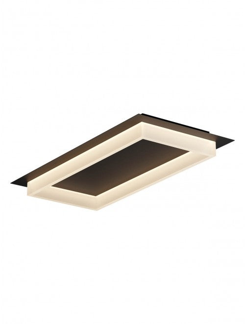 Plafoniera LED Perimetro, negru, 40W, 2160lm, 3000K/4000K/6500K, L.70cm, IP20, Smarter, 05-982