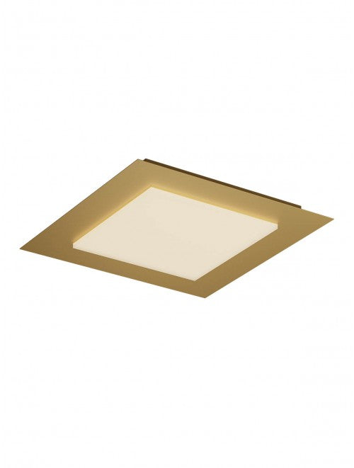 Plafoniera LED Tatami, auriu, 40W, 2520lm, 3000K/4000K/6500K, L.50cm, IP20, Smarter, 05-996