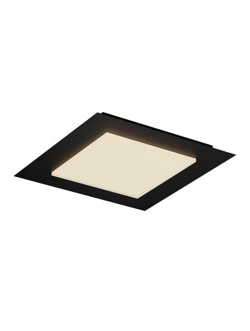 Plafoniera LED Tatami, negru, 40W, 2520lm, 3000K/4000K/6500K, L.50cm, IP20, Smarter, 05-997