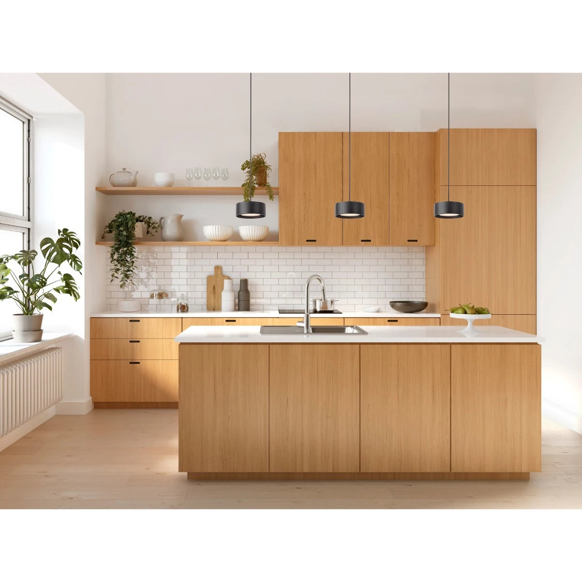 Lustra suspendata LED Punkt, negru mat, 6W, 374lm, 3000K, D.15cm, IP20, Smarter, 01-3101