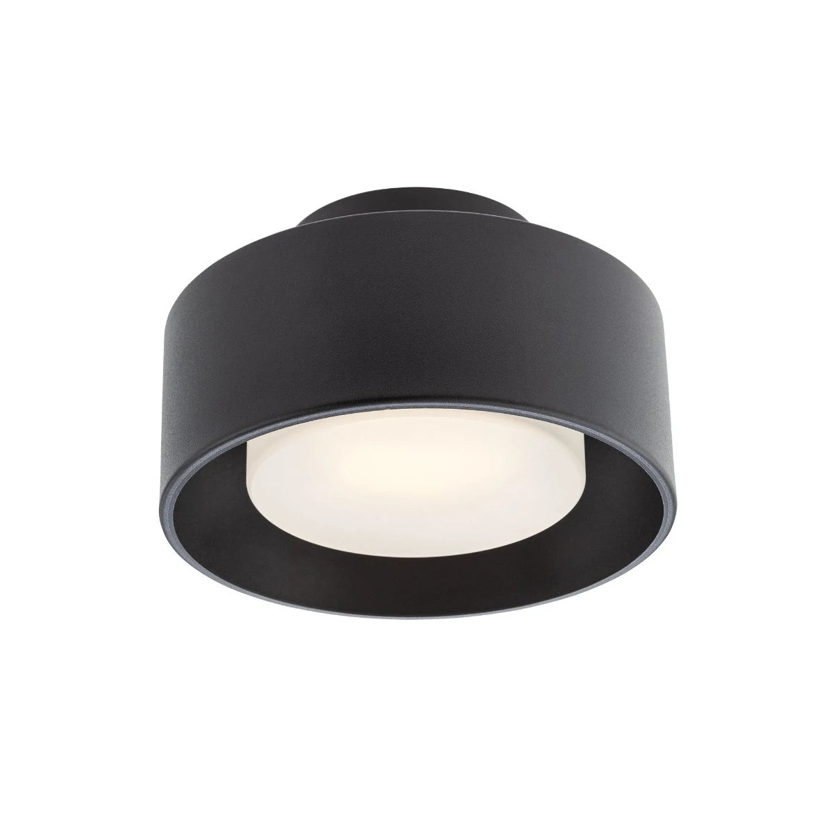 Plafoniera LED Punkt, negru mat, 6W, 374lm, 3000K, D.15cm, IP20, Smarter, 01-3098