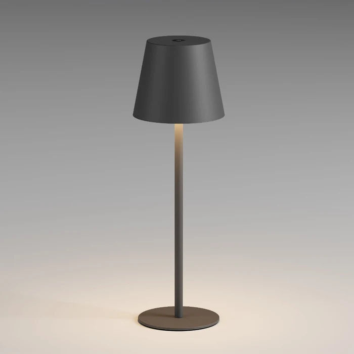 Veioza exterior LED Moby, gri inchis, 3.5W, 195lm, 3000K/4000K/5000K, H.35cm, IP44, Smarter, 90644