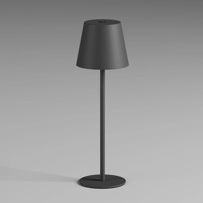 Veioza exterior LED Moby, gri inchis, 3.5W, 195lm, 3000K/4000K/5000K, H.35cm, IP44, Smarter, 90644