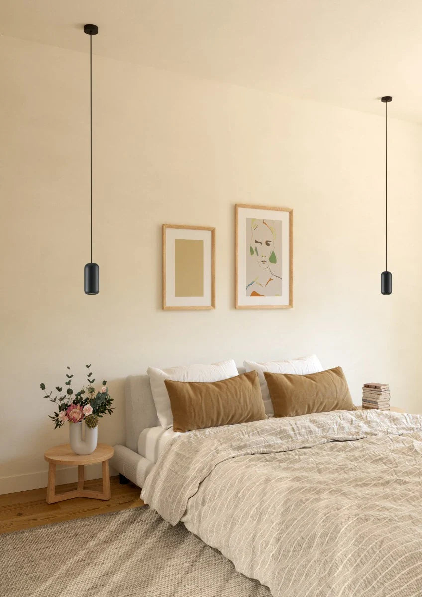 Lustra suspendata Boom, negru mat, 1XGU10, D.8 cm, Smarter 01-3474