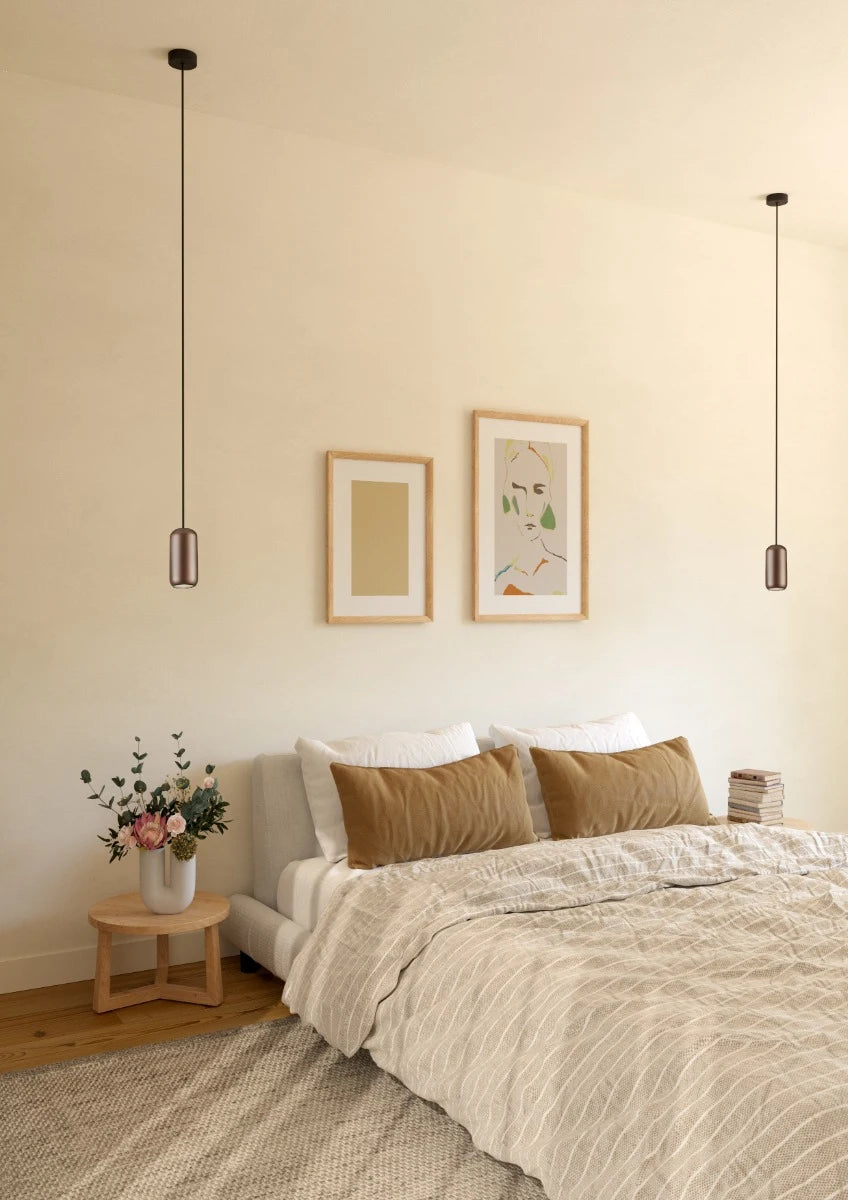 Lustra suspendata Boom, maro mat, 1XGU10, D.8 cm, Smarter 01-3476