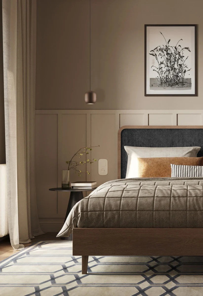 Lustra suspendata Boom, maro mat, 1XGU10, D.12 cm, Smarter 01-3479